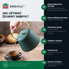 Kinghoff, zaparzacz żeliwny imbryk z filtrem, 1l