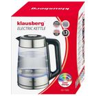Klausberg, czajnik elektryczny, szklany, 1,7l, LED, RGB, KB-7888