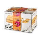 Könighoffer, Volano, chlebak metalowy z 3 pojemnikami, biały