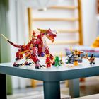 LEGO NINJAGO, Lawowy smok zmieniający się w falę ognia, 71793