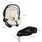 Lionelo, Astrid, i-Size, fotelik samochodowy z bazą, Beige Cream