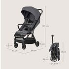 Lionelo, Bess, wózek spacerowy, grey stone