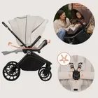 Lionelo, Mika Plus, wózek wielofunkcyjny, 3w1, Beige Sand