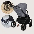 Lionelo, Mika Plus, wózek wielofunkcyjny, 3w1, Grey Stone