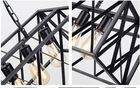 Loft, lampa wisząca industrialna, żyrandol, 4-punkty oświetleniowe