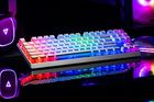 Modecom, Volcano Lanparty, Pudding Edition, klawiatura mechaniczna, biała RGB, niebieski przełącznik