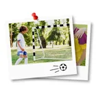 Neo-Sport, bramka do piłki nożnej, czarno-biała, 300-200-90 cm, NS-465