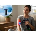 Neo-Sport, pistolet do masażu ciała, czarny, 9 nakładek, NS-503