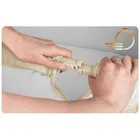 Nukido, NK-243, łóżeczko turystyczne składane, dostawka, beżowe