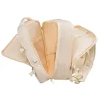 Peterson, plecak podróżny z siatkowaną przegrodą i paskami kompresyjnymi, ecru