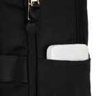 Peterson, plecak z uchwytem na walizkę, nylonowy, czarny