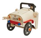 Plan Toys, Mały Mechanik, drewniany serwis samochodowy