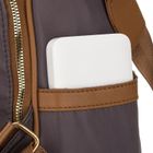 Plecak miejski, szary, skóra ekologiczna, Peterson