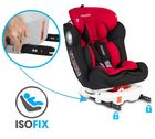 Ricokids, Spinway Pro, fotelik samochodowy, isofix, 0-36 kg, czerwony