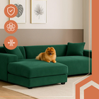 Ruhhy, pokrowiec na kanapę, ciemna zieleń, 190-230 cm