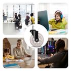 Sofotel, kółka kauczukowe do foteli, przezroczyste, 5 szt.