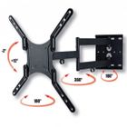 Techly, uchwyt ścienny, LCD/LED, 23-55", podwójne ramię, 45 kg, czarny