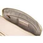 Torebka listonoszka, beżowa, skóra ekologiczna, Peterson