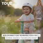 Toyz, Fox, rowerek trójkołowy, biegowy, turquoise