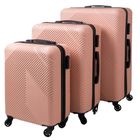 Trizand, zestaw walizek 3w1, różowe