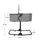 Tulano, Moon 35, bujaczek leżaczek 4w1, grey