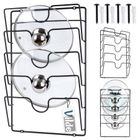 Vilde, wieszak na pokrywki, metalowy, czarny