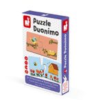 Zwierzęta i ich domki, dwuczęściowe puzzle, 20 elementów