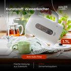 Adler, Strix, czajnik elektryczny, biały, 1,7l