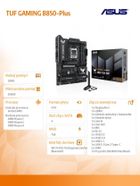 Asus, płyta główna, TUF GAMING B850 PLUS WI FI AM5 4DDR5 DP/HDMI ATX