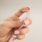 Bocioland, łyżeczka silikonowa, różowa