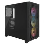 Corsair, obudowa komputerowa, 3000D Airflow RGB TG Mid-Tower, czarna