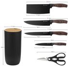 Elitehoff, zestaw noży kuchennych ze stojakiem