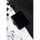 Etui na dokumenty, czarne, skórzane, Rovicky