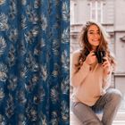 Eurofirany, zasłona zaciemniająca gotowa, Gloria2, 140-250 cm, granatowy