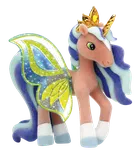 Galupy, Skrzydlate Jednorożce, brokatowa figurka z kryształkiem Swarovskiego, 1 szt.