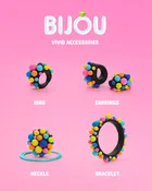 Hey Clay, Bijou, kolorowa biżuteria, masa plastyczna, 8 szt.