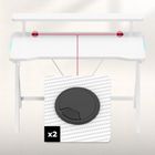 Huzaro, Hero 1.9, biurko gamingowe, białe, RGB, 120 cm