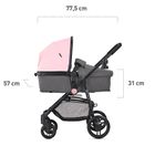 Kinderkraft, Juli, wózek wielefunkcyjny 3w1, Gray