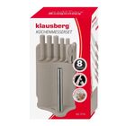 Klausberg, zestaw noży w stojaku z deską i chwytem na ręcznik, kb-7978