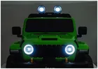 Lean Cars, Jeep Rubicon, pojazd na akumulator 4-4, DK-JWR556 4-200W 24V, zielony