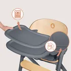 Lionelo, Celia, krzesełko do karmienia, grey wood