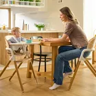 Lionelo, Celia, krzesełko do karmienia, white natural wood