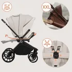 Lionelo, Mika Plus, wózek wielofunkcyjny, 3w1, Beige Sand