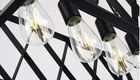 Loft, lampa wisząca industrialna, żyrandol, 4-punkty oświetleniowe