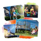 Neo-Sport, trampolina ogrodowa profilowana, z siatką wewnętrzną, 8ft/252 cm