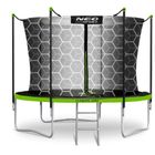 Neo-Sport, trampolina ogrodowa z siatką wewnętrzną i drabinką, 8ft/252 cm