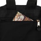 Peterson, plecak z uchwytem na walizkę, nylonowy, czarny