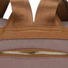 Plecak miejski, beżowy, skóra ekologiczna, Peterson