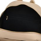 Plecak miejski, beżowy, skóra ekologiczna, Peterson