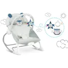 Ricokids, leżaczek bujaczek z wibracją, szary